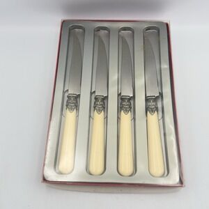 Vintage Inox 18/10 Italy Napoleon Ivory Knives Knife Set Of 4 New
